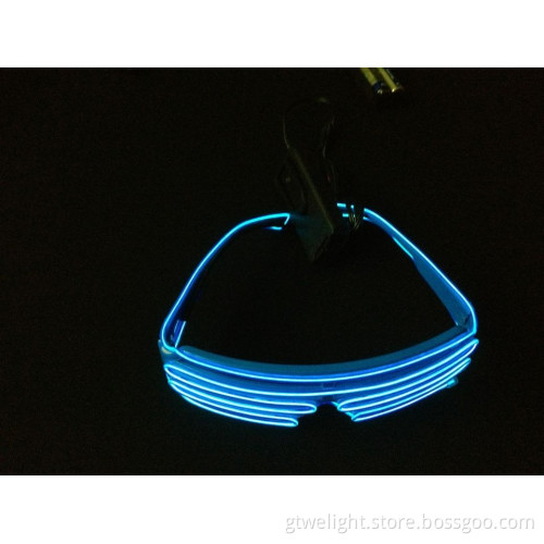 EL Wire Shutter Shade Sunglasses